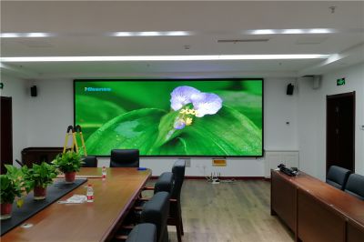 廊坊中国铁建项目部室内P2.5高清全彩LED显示屏项目（安装地点：廊坊中国铁建项目部）